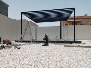 مظلات حديد 