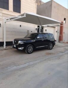 مظلات سيارات قماش 